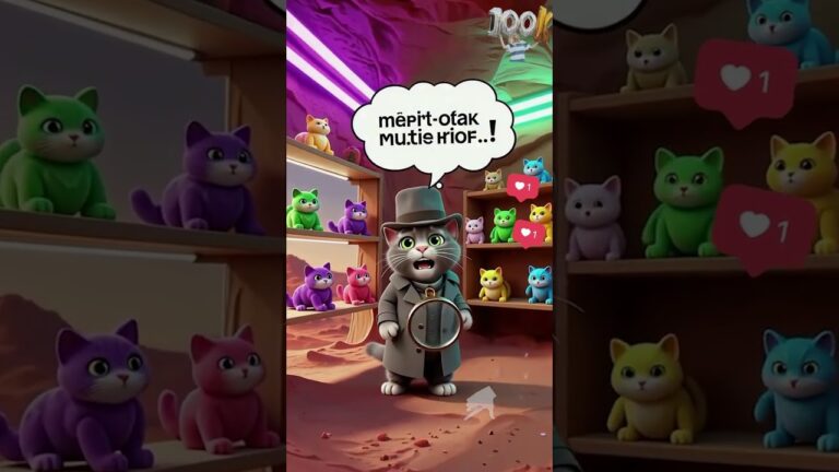 Cute Cat Detective Solves UFO Toyshop Mystery on Mars 🛸🐾