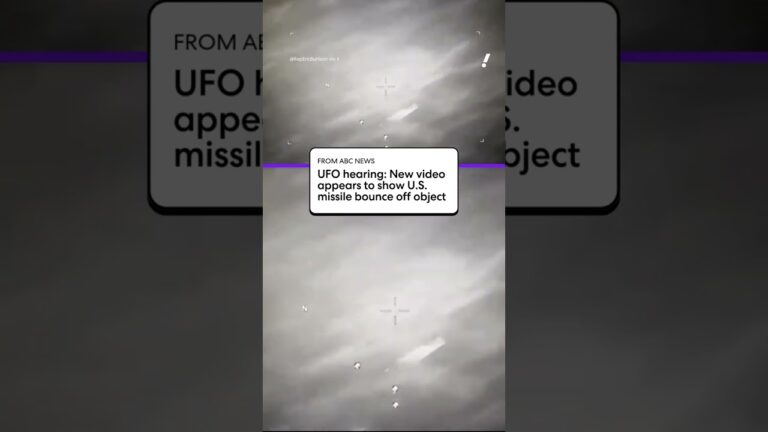 UFO hearing: Newly released video appears to show U.S. missile bouncing off object