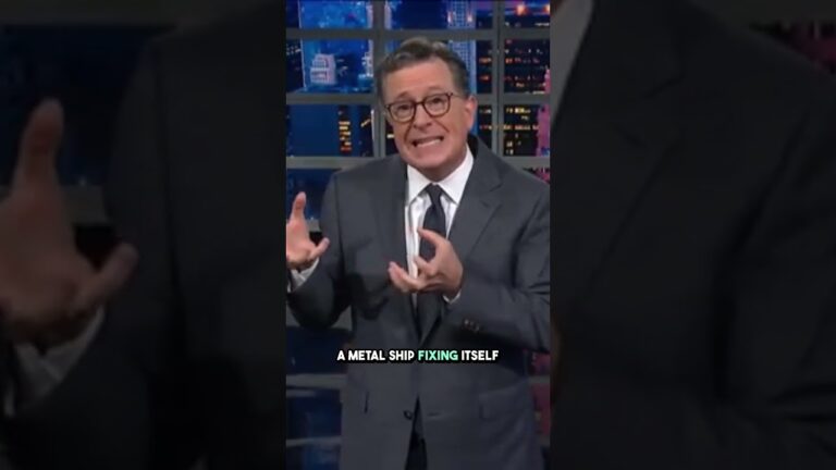 Stephen Colbert Reacts to Hellfire Missile UFO Video 🚀🛸 | UAP Hearing Shocker