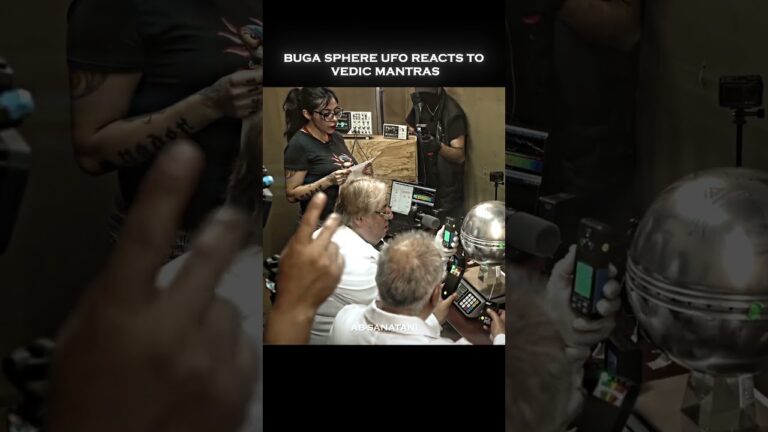 Buga Sphere UFO Reacts to Vedic Mantras🕉️🙌 |#short
