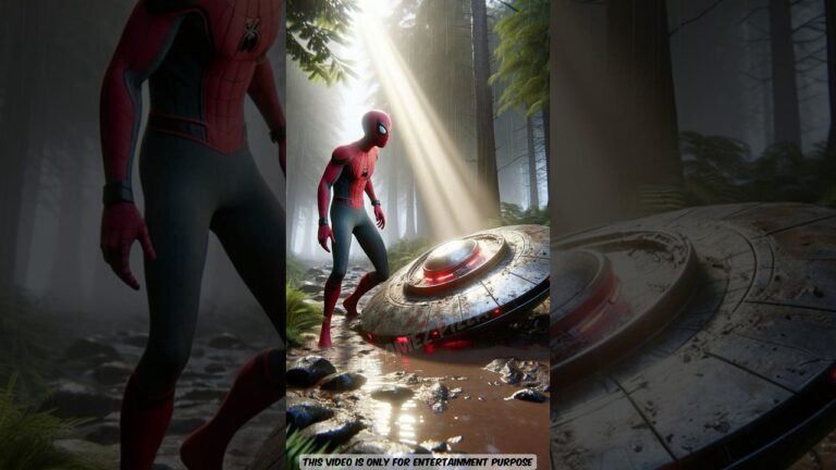 SpiderMan Ko Mila Damaged Alien UFO #spiderman #alien #shorts