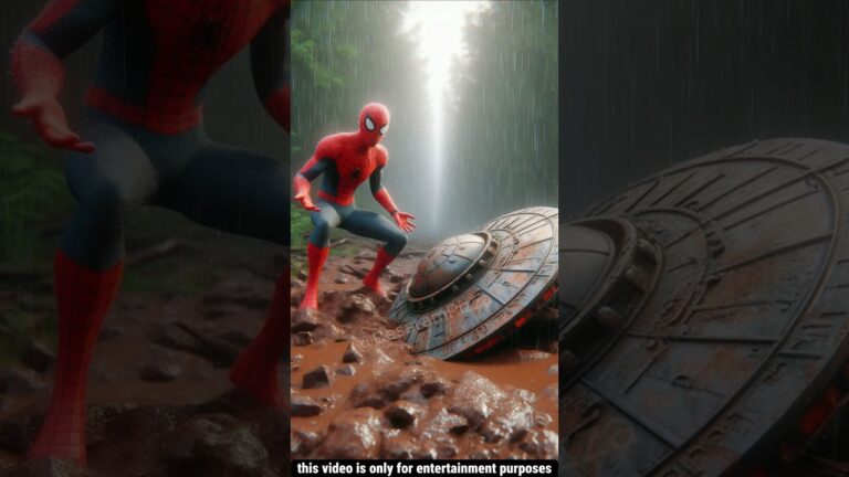 Spiderman ko mila alien ka purana jung laga UFO #shorts