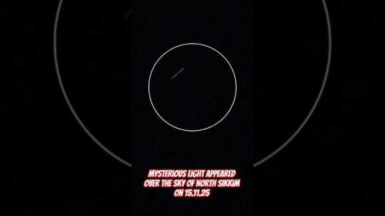 Mysterious Lifht appeared over the sky of north sikkim #trending #ufo #light #sky#Mysteriousobjects