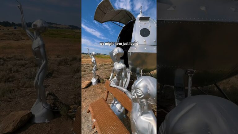 Did I just find a UFO ‘cache’ site? With aliens and everything? 🛸👽 Would you be able to find this?