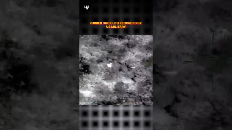 Mysterious Rubber Duck UFO Caught On Camera by US Military! #shorts #lab360 #alien #trending #viral
