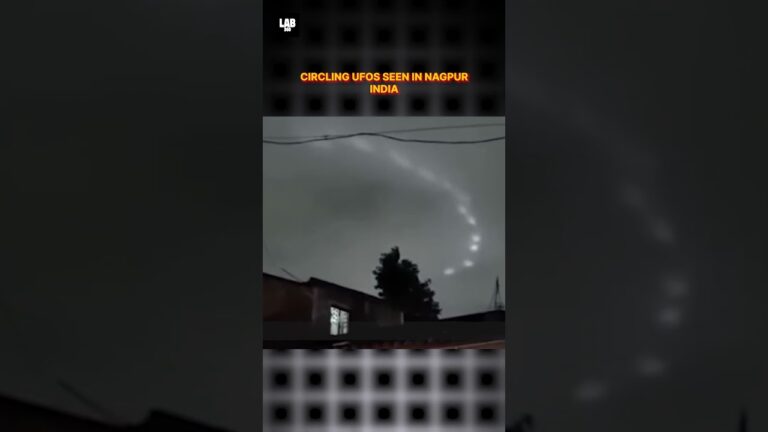 Multiple Circling UFOs Caught On Camera in Nagpur, India! #shorts #lab360 #alien #trending #viral