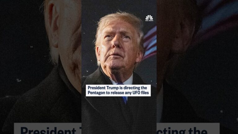 President Trump is directing the Pentagon to release any UFO files