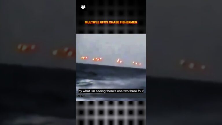 Shocking Footage: Multiple UFOs Caught On Camera Chasing Fishermen! #shorts #lab360 #alien #trending