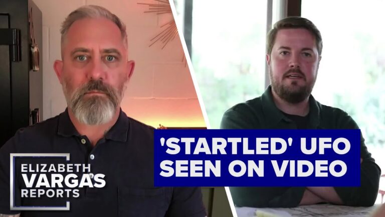 ‘Startled’ UFO: Whistleblower describes video of disc-shaped object | Elizabeth Vargas Reports