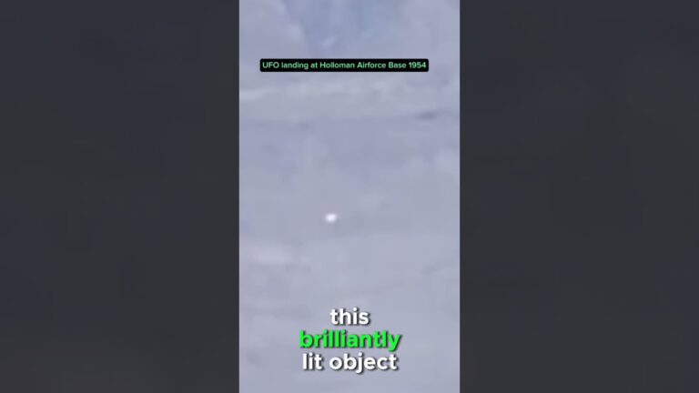 Official footage of UFO landing at Holloman airforce base in 1954 to meet President Eisenhower