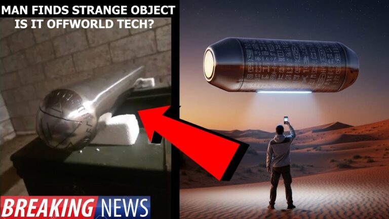 Metallic UFO with Ancient Hieroglyphs FOUND In the Desert! (CRAZY-VIDEO)