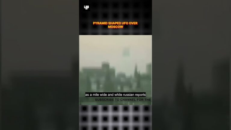 Mysterious Pyramid Shaped UFO Caught On Camera Over Moscow! #shorts #lab360 #alien #trending #viral