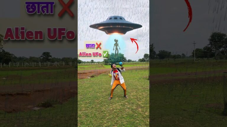 Alien👽ने Help किया UFO को छाता बनाया✅️ #shortsviral #alien